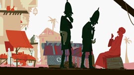 A scene from the colonization of Africa A scene from the colonization of Africa