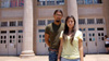 Mexican American/Raza studies teacher José Gonzalez and student Pricila in front of Tucson High