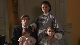 Loreta Velazquez’s young family having portrait taken