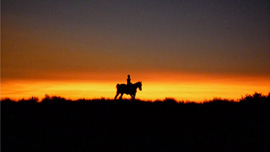 Riding into the sunset 