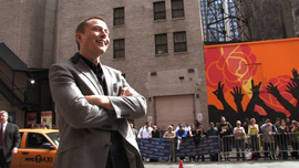 CEO of Tesla Motors Elon Musk at a publicity event