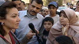 Her move from newscaster to activist brought Bosayna Kamel out to the streets. Her move from newscaster to activist brought Bosayna Kamel out to the streets.