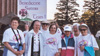 Benedictine Sisters team at a cancer “Walk For Life”.
