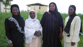 Vera Ngassa, Ladi Ibrahim, Veraline Nchotu, and Amina Abubakari