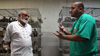 Imran Uddin and his father, Riaz Uddin, at the family's halal slaughterhouse