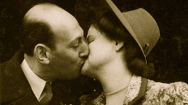 Jack and Ina’s wedding kiss 1946