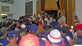 Singing the National Anthem