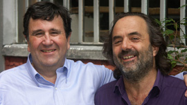 Producer Marc Silvera and Director Gonzalo Arijon 