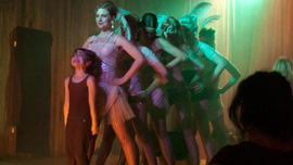 Karen’s daughter Jasmine participates in the dance number Karen’s daughter Jasmine participates in the dance number