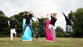 The enthusiastic Team Qatar