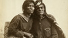 Historic photo of Navajo couple from the collection of the Museum of New Mexico, 1866 