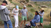 Cast and crew on location in Cortez, Colorado