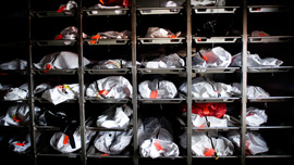 Migrant bodies waiting for identification