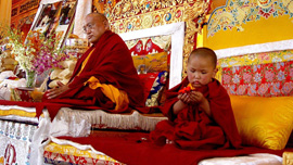 The unmistaken child at enthronement ceremony