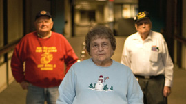 Film subjects Jerry Mundy, Joan Gaudet, and Bill Knight