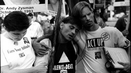 ACT-UP demonstrators