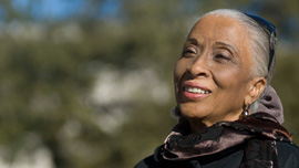 Barbara Smith Conrad, revisiting The University of Texas at Austin campus