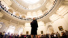 Barbara Smith Conrad in the Rotunda of the Texas Capitol