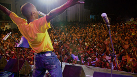 Septentrional plays in Cap Haitian, Haiti at a concert celebrating their 59th Anniversary