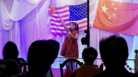 A gathering of Chinese Immigrants in California