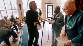 Young@Heart director Bob Cilman doing a run-through of "I Feel Good"