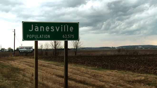 Janesville town sign