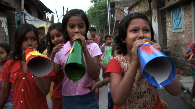 children in Calcutta's slums 